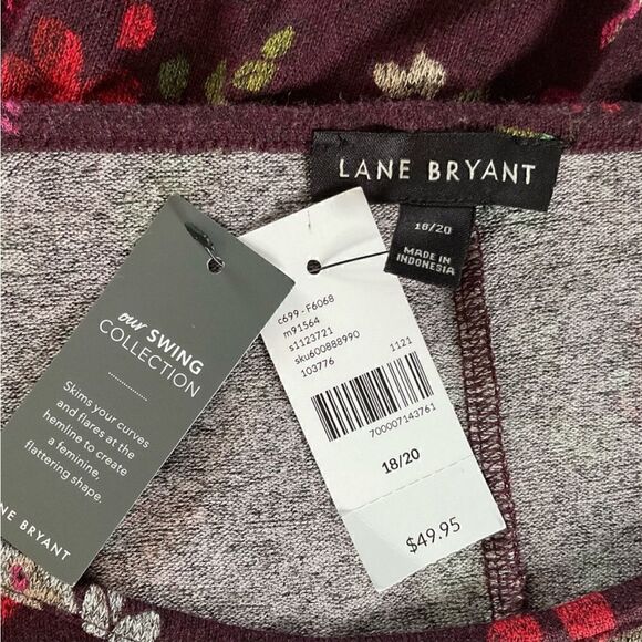 Lane Bryant Long Sleeve Scoop Neck Fit Flare Hacci Top Size 18 / 20 NWT - Picture 8 of 10